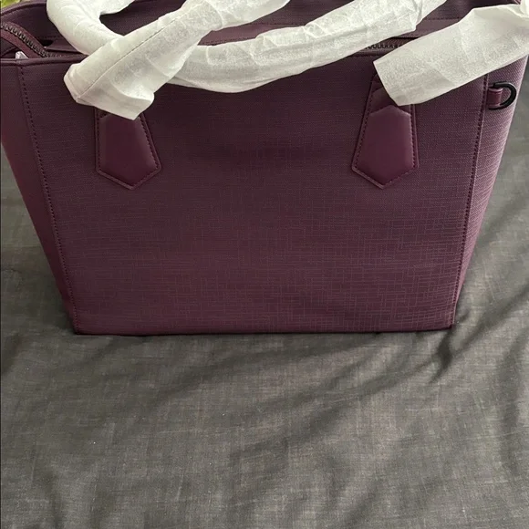 Dagne Dover Purple Women's Tote/Laptop bag - Picture 3 of 4